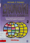 Ekonomi Untuk Negara Berkembang, Jilid 2 : suatu pengantar tentang prinsip-prinsip, masalah dan kebijakan pembangunan